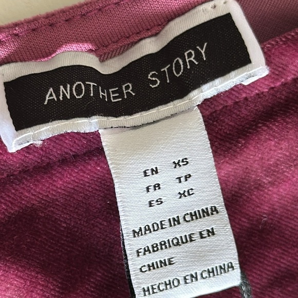 Another story velvet ruched side arm body suit high stretch XS - Picture 6 of 6